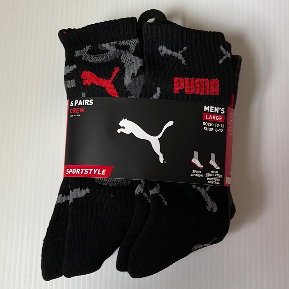 PUMA SportStyle Socks Men's | Shoe Size 8-12